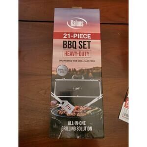 Kaluns 21 Piece BBQ Tools Set - Stainless Steel